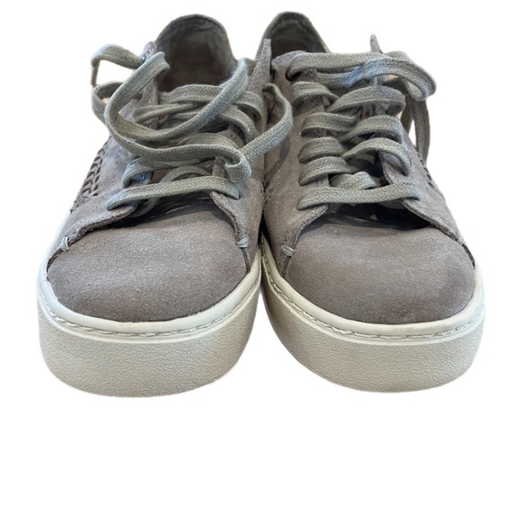 Toms Lenox suede shoes, women’s size 6.5. The color is Desert Taupe. - Picture 2 of 6